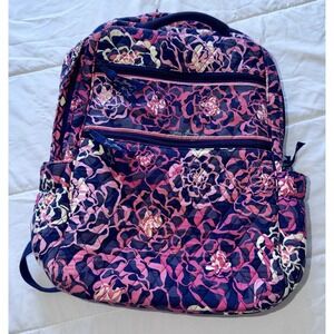 Vera Bradley Katalina Pink Campus Backpack Laptop Bag